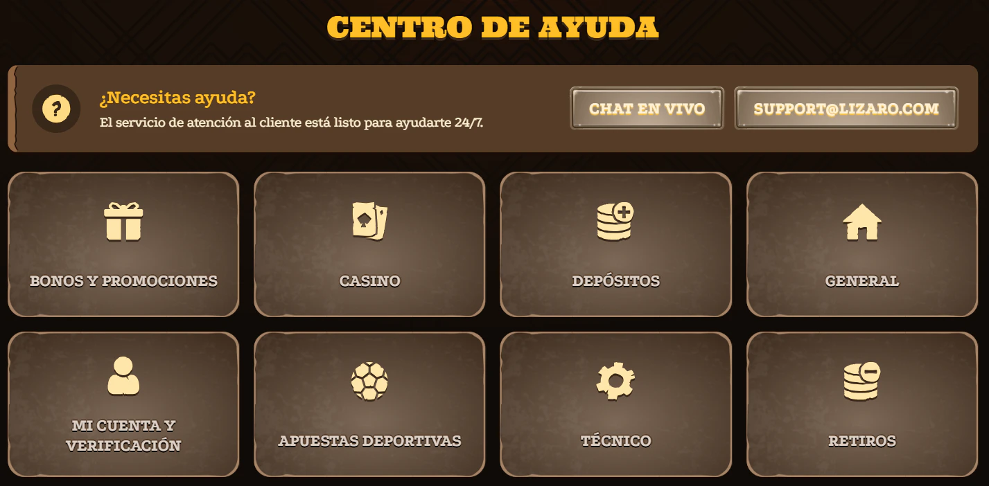 Atención al cliente en lizaro